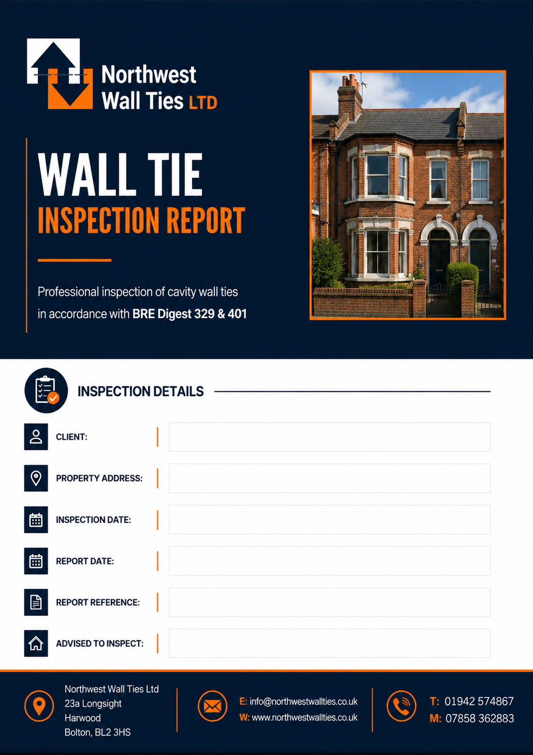 What is a wall tie report What is a wall tie report