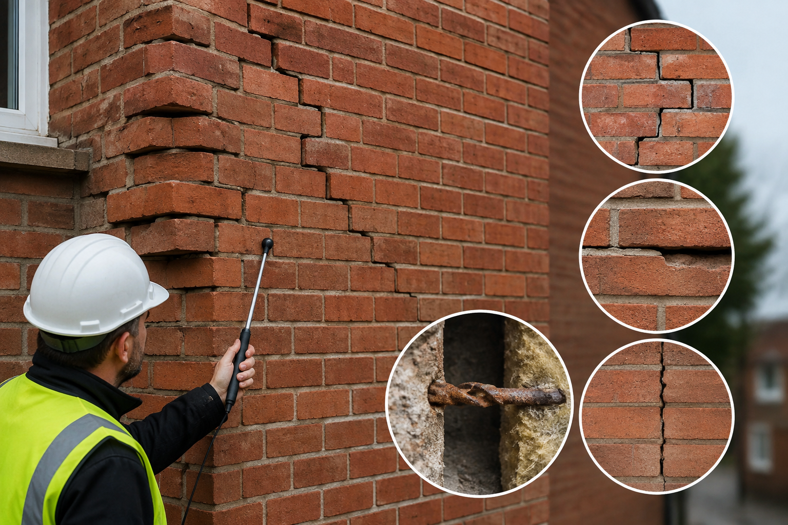 WALL TIE CRACKING