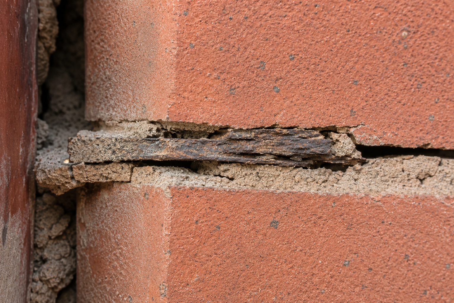 what happens when wall ties rust